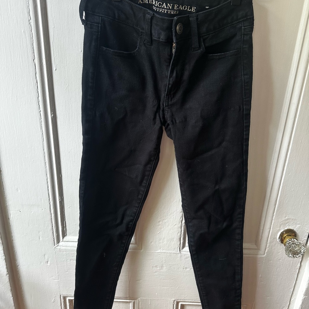 American Eagle Outfitters Charcoal Super Stretch Jeans